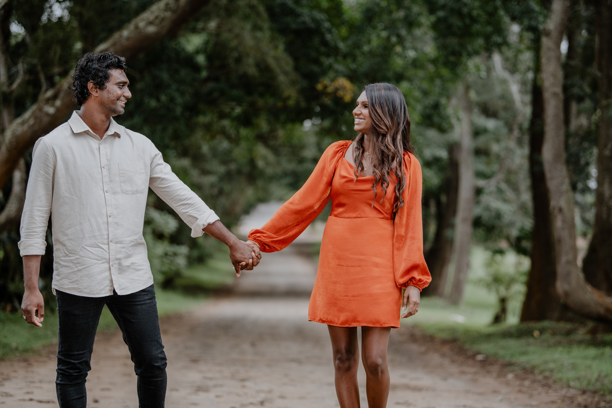  man and woman holding hands 